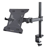 StarTech.com Soporte de Montaje para Portátil - Soporte VESA de Monitor de 34 Pulgadas (8kg) o Bandeja VESA Articulada para Portátil (4,5kg) - Montaje en Grommet/Mordaza Laptop Negro Plástico, Acero 33 cm (13") 86,4 cm (34")