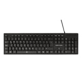 Perfect Choice PC-201717 teclado Ratón incluido Universal USB QWERTY Negro, Alámbrico, Interruptor de membrana