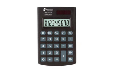 Nextep NE-187P calculadora Escritorio Calculadora básica Negro, 11 dígitos, Batería/Solar