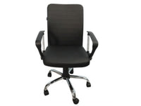 SILLA EJECUTIVA NEXTEP NE-650R, AJUSTABLE, RECLINABE, POLIPIEL Y BASE GIRATORIA COLOR NEGRO