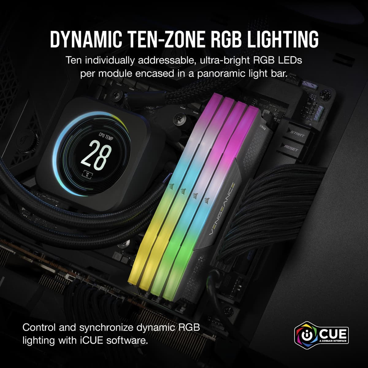 Corsair CMH64GX5M2B5200Z40K módulo de memoria 64 GB 2 x 32 GB DDR5 288-pin DIMM