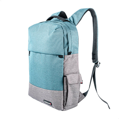 TechZone TZ21LBP07-A mochila Mochila casual Azul, Gris Nylon, Poliéster, Unisex, Compartimento del portátil