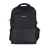 TechZone TZ21LBP11 mochila Mochila casual Negro Nylon, Poliéster, Unisex, Compartimento del portátil