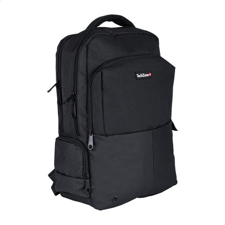 TechZone TZ21LBP11 mochila Mochila casual Negro Nylon, Poliéster, Unisex, Compartimento del portátil