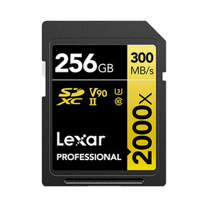 Lexar LSD2000256G-BNNNG memoria flash 256 GB SDXC Clase 10, 300 MB/s, 260 MB/s, Class 3 (U3)