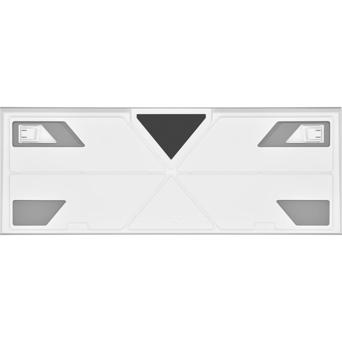 Corsair CH-910951A-NA teclado Juego USB Blanco, Tamaño completo (100%), Alámbrico, Interruptor de llave optomecánica