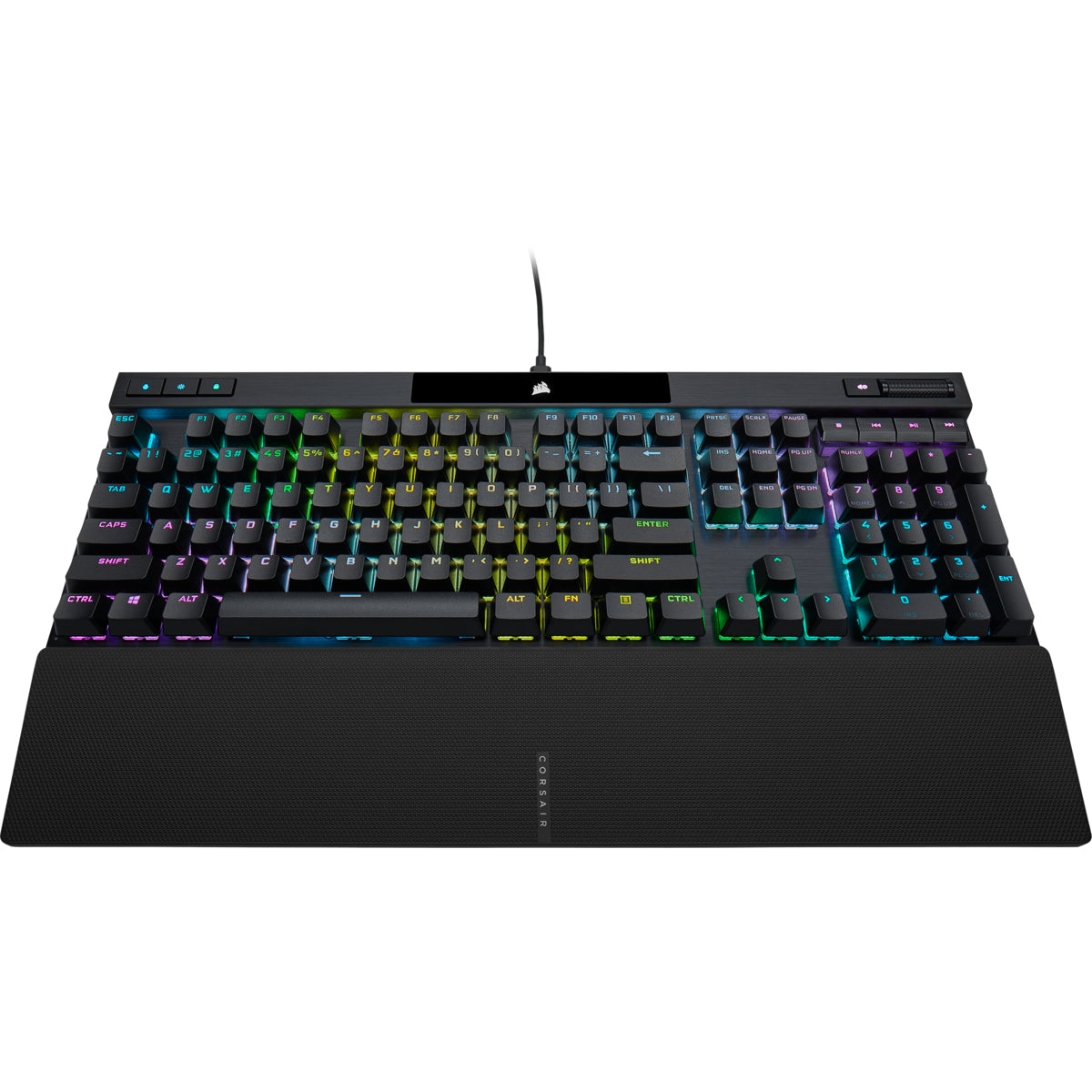 Corsair K70 PRO teclado Juego USB QWERTY Internacional de EE.UU. Negro, Alámbrico, Interruptor de llave optomecánica, LE