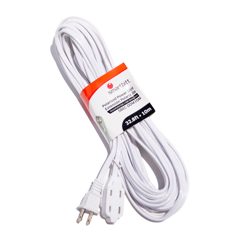 Smartbitt SBEC-DOM10M cable de alimentación Blanco 10 m Enchufe tipo A IEC Type A (5.5 mm, 2.1 mm), 125 V