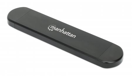 Manhattan Gabinete USB a SDD M.2 NVMe y SATA cajas para discos duros externos M.2 cm (M.2") 22 mm 30,42,60,80 mm Si