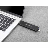 Manhattan Gabinete USB a SDD M.2 NVMe y SATA cajas para discos duros externos M.2 cm (M.2") 22 mm 30,42,60,80 mm Si