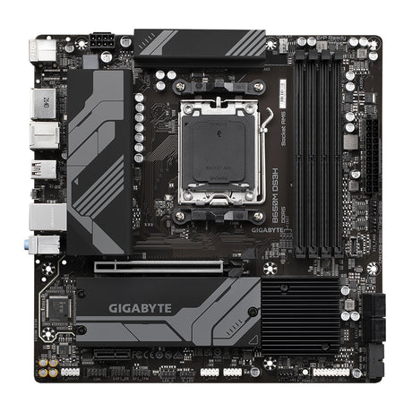 GIGABYTE B650M DS3H Placa base - AMD Ryzen serie 9000, VRM de 6+2+1 fases, hasta 8000 MHz DDR5 (OC), 2xPCIe 4.0 M.2, LAN 2,5 GbE, USB 3.2 Gen 2 placas base AMD Zócalo AM5 Zócalo AM5 DDR5-SDRAM