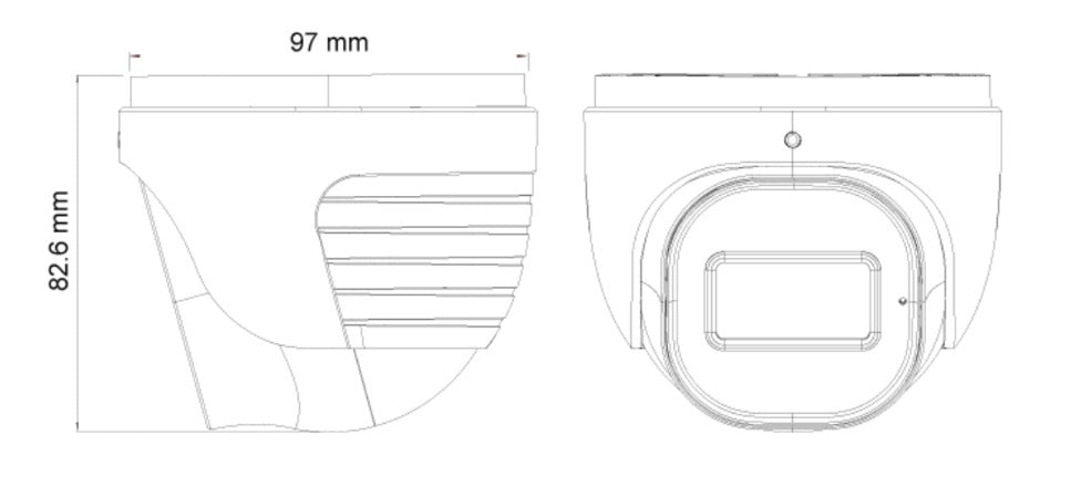 CÁMARA PROVISION TIPO DOMO IP 2MP DE 3.6 MM - SERIE RAINBOW - SERIE S-SIGHT