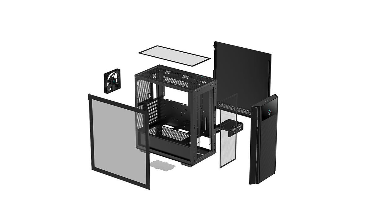 DeepCool CH510 MESH DIGITAL carcasas ordenador Midi Tower PC Negro ATX, EATX, micro ATX, Mini-ATX