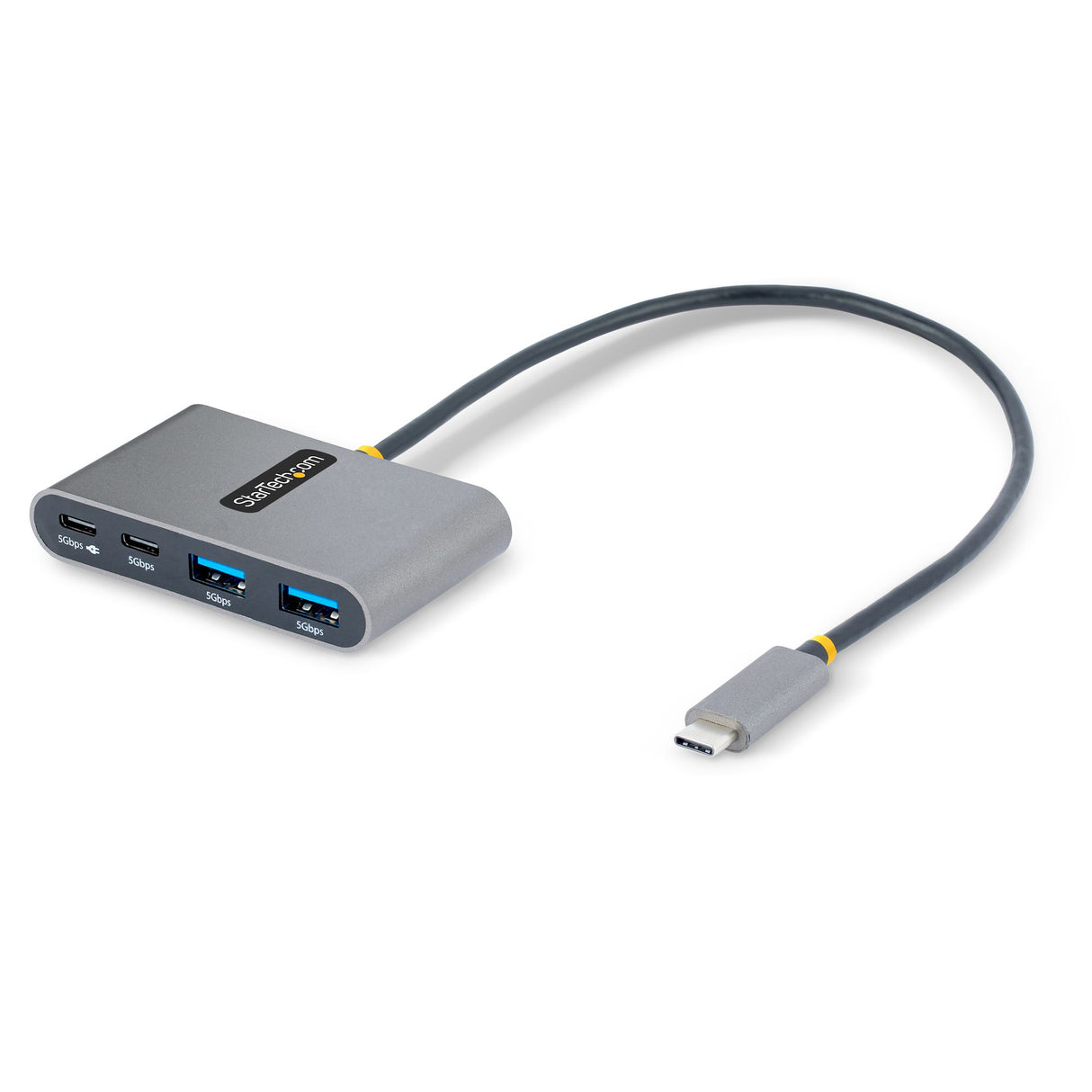 StarTech.com Hub Concentrador USB-C de 4 Puertos con Entrega de Alimentación de 100W de Paso - Ladrón USB Tipo C - - 2x USB-A + 2x USB-C - 5Gbps - Cable de 30cm - Splitter USB - Power Delivery 100W hubs de interfaz USB 3.2 Gen 1 (3.1 Gen 1) Type-C 2 2 4