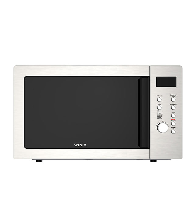 WINIA KOS-1N1SS microondas Negro, Acero Solo microondas Mostrador, Pantalla incorporada, Botones, Giratorio