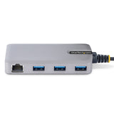 StarTech.com Hub USB de 3 Puertos USBA - USB 3.0 de 5Gbps - Alimentado por el Bus - Concentrador USB de 3 Puertos USB-A 