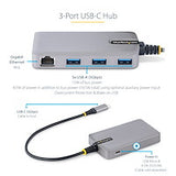 StarTech.com Hub USB-C de 3 Puertos USBA - USB 3.0 de 5Gbps - Alimentado por el Bus - Concentrador USB-C de 3 Puertos USB-A - Ladrón USB-C Portátil - Red Ethernet RJ45 Gigabit Laptop Alámbrico USB 3.2 Gen 1 (3.1 Gen 1) Type-C 1 3