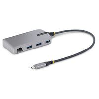 StarTech.com Hub USB-C de 3 Puertos USBA - USB 3.0 de 5Gbps - Alimentado por el Bus - Concentrador USB-C de 3 Puertos USB-A - Ladrón USB-C Portátil - Red Ethernet RJ45 Gigabit Laptop Alámbrico USB 3.2 Gen 1 (3.1 Gen 1) Type-C 1 3