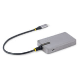 StarTech.com Hub USB de 4 Puertos USBA - USB 3.0 de 5Gbps - Alimentado por el Bus - Concentrador USB-C de 4 Puertos USB-A con Alimentación Opcional - Ladrón USB Portátil - Cable 30cm hubs de interfaz USB 3.2 Gen 1 (3.1 Gen 1) Type-C 1 4 5