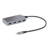 StarTech.com Hub USB de 4 Puertos USBA - USB 3.0 de 5Gbps - Alimentado por el Bus - Concentrador USB-C de 4 Puertos USB-A con Alimentación Opcional - Ladrón USB Portátil - Cable 30cm hubs de interfaz USB 3.2 Gen 1 (3.1 Gen 1) Type-C 1 4 5