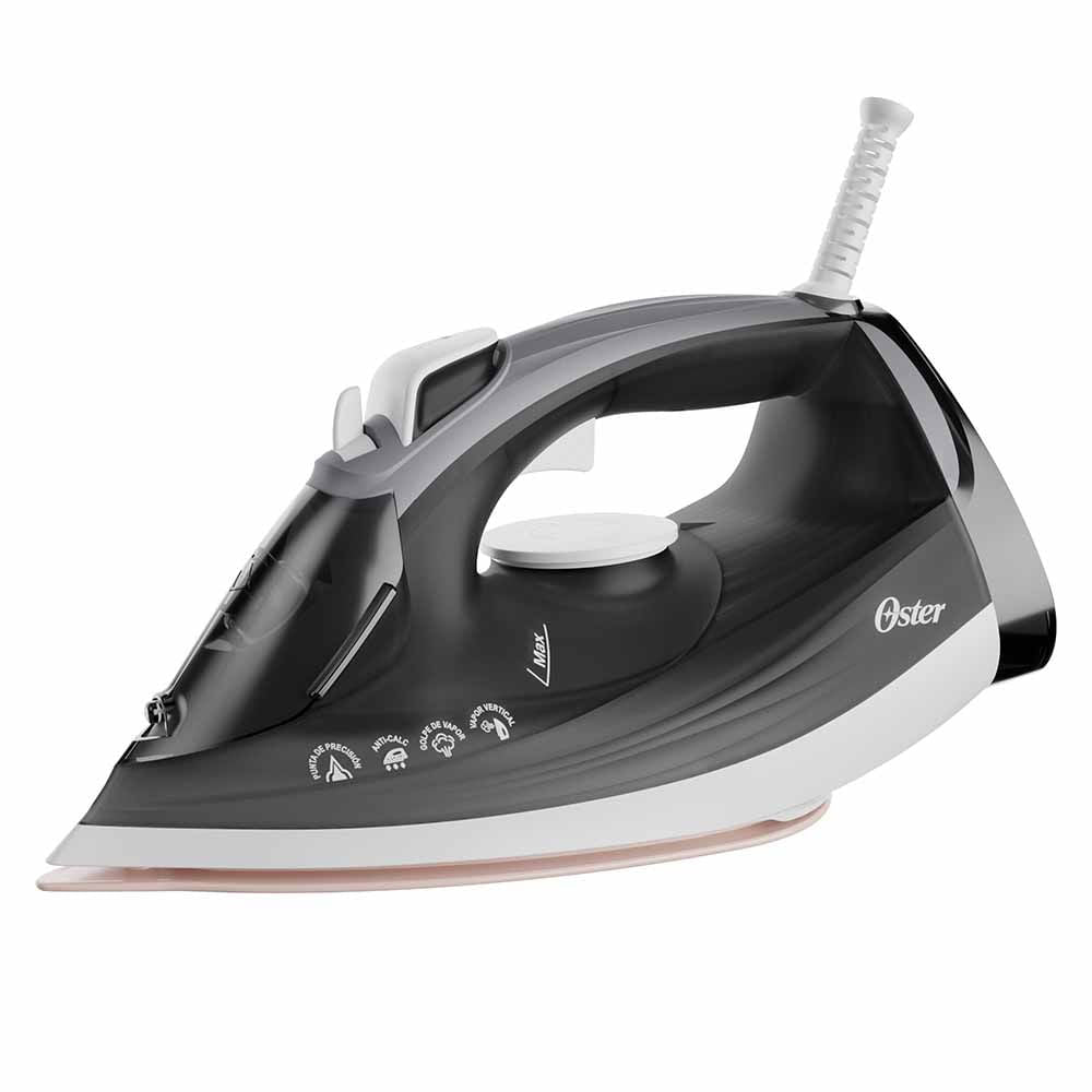 Oster GCSTEP2501 plancha Plancha en seco Piso de cerámica 1500 W Negro, Blanco, Oro, 90 g/min, Integrado