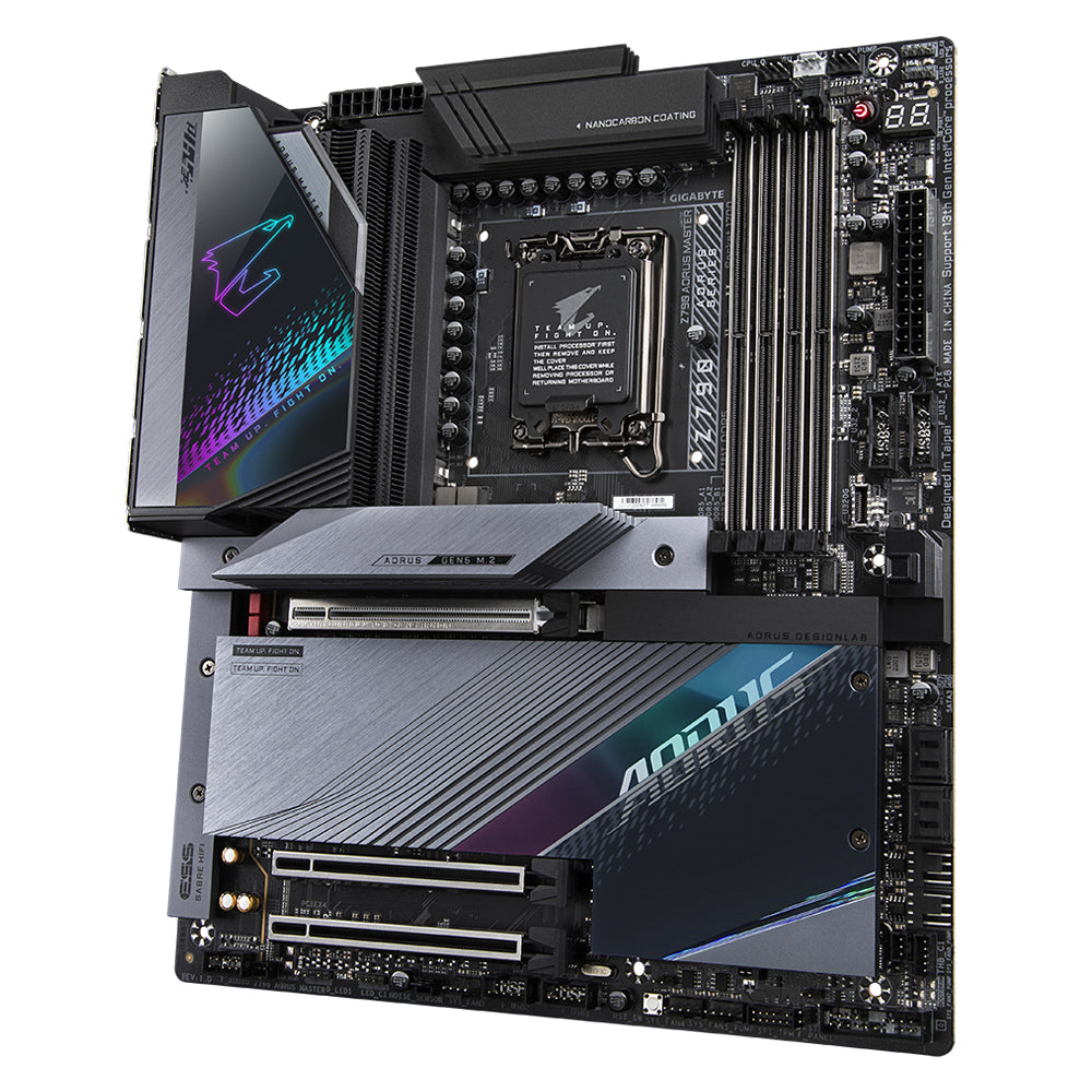 GIGABYTE Z790 AORUS MASTER Placa base - Soporta CPUs Intel Core de 13ª generación, VRM digital de 20+1+2 fases, hasta 8000MHz DDR4 (OC), 1xPCIe 5.0+4xPCIe 4.0 M.2, Wi-Fi 6E, LAN 10GbE, USB 3.2 Gen 2x2 placas base Intel LGA 1700 LGA 1700 192 GB