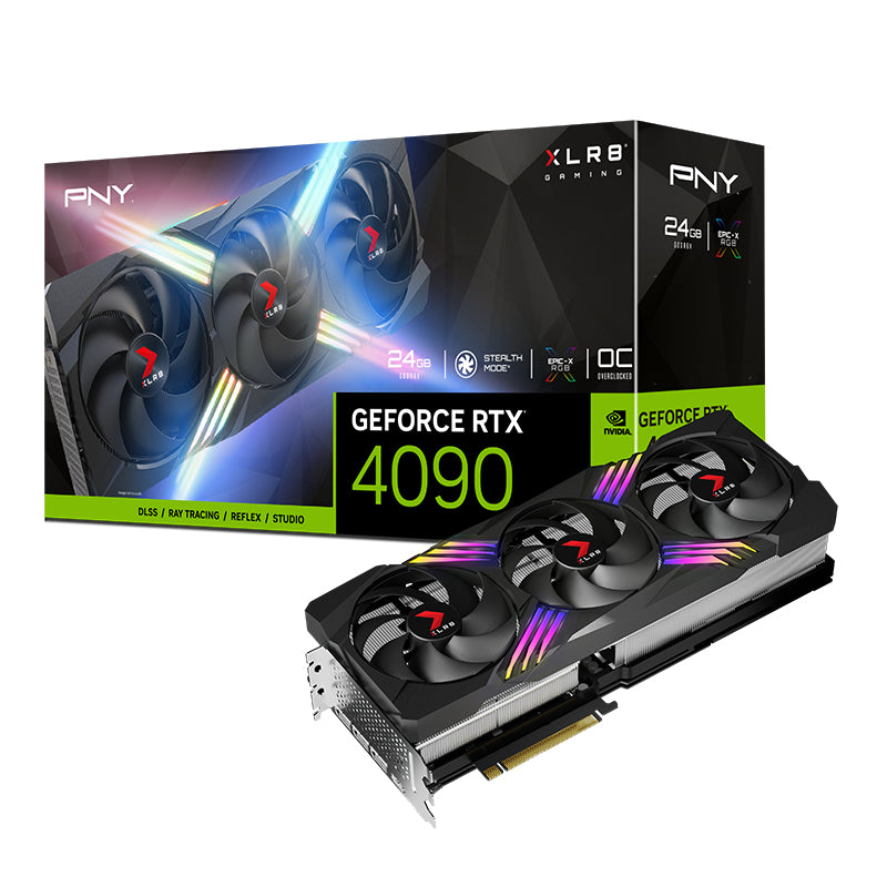 PNY GeForce RTX 4090 XLR8 Gaming VERTO NVIDIA 24 GB GDDR6X, 384 Bit, 7680 x 4320 Pixeles, PCI Express x16 4.0