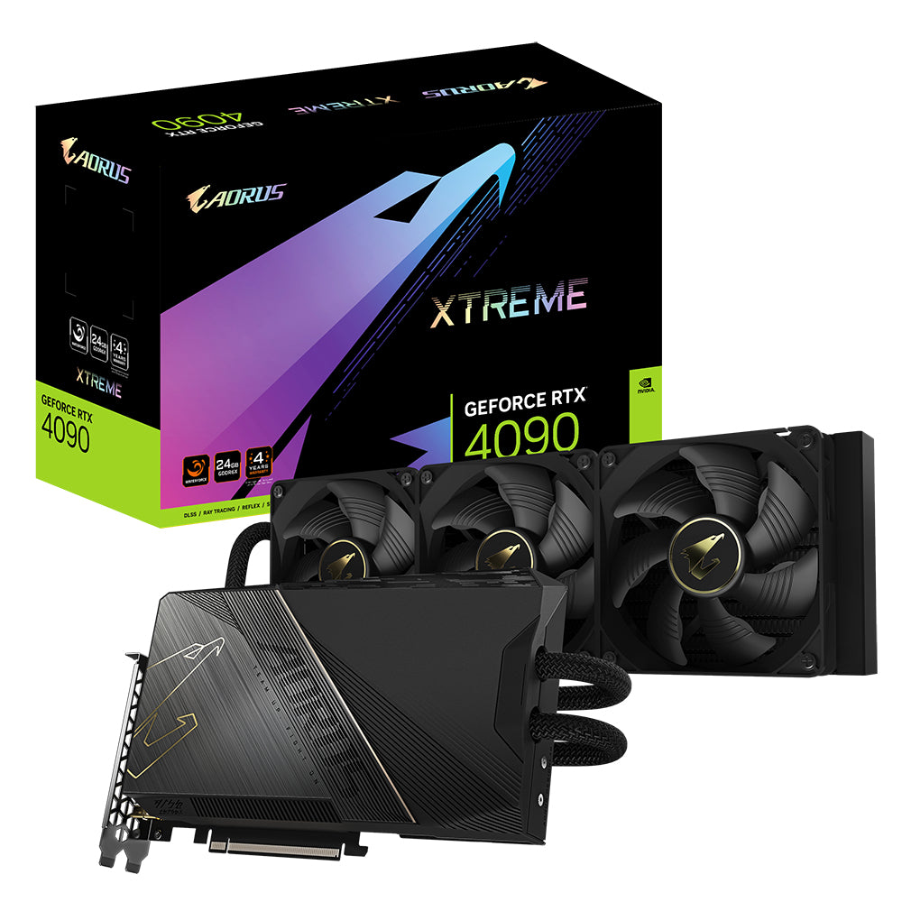 GIGABYTE AORUS XTREME AORUS GeForce RTX 4090 XTREME WATERFORCE 24G tarjetas gráficas Si 16384 NVIDIA GeForce RTX 4090