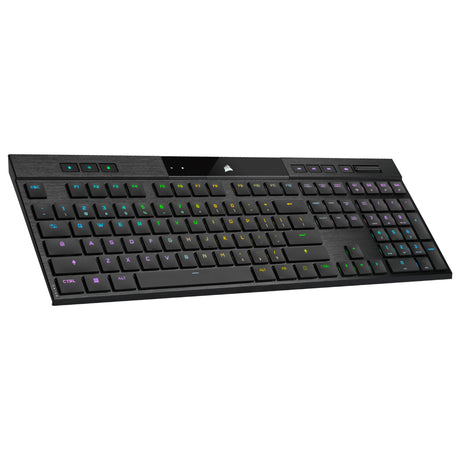Corsair K100 AIR teclado Juego USB + RF Wireless + Bluetooth QWERTY Inglés Negro, Inalámbrico y alámbrico, Interruptor m