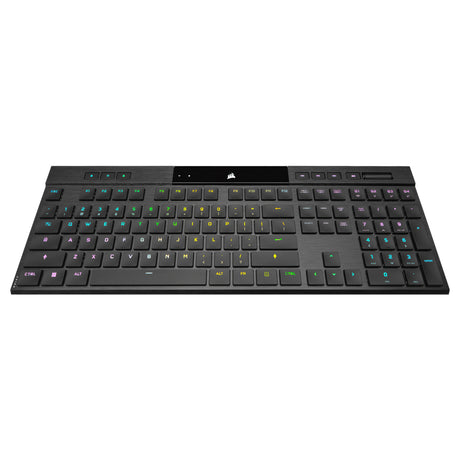 Corsair K100 AIR teclado Juego USB + RF Wireless + Bluetooth QWERTY Inglés Negro, Inalámbrico y alámbrico, Interruptor m