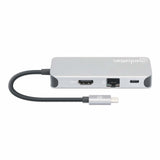 MANHATTAN Docking Station 130615, 4 Puertos USB, HDMI, Compatible con Windows
