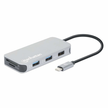 MANHATTAN Docking Station 130615, 4 Puertos USB, HDMI, Compatible con Windows