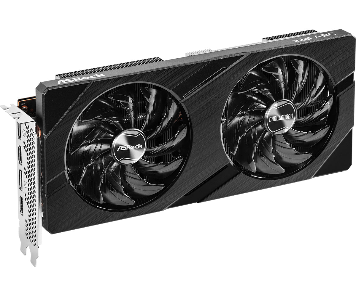 Tarjeta de Video Intel ARC Asrock Challenger A750 CLD 8GO OC Dual Fan GDDR6 PCIe 4 0 256 bits HDMI DP