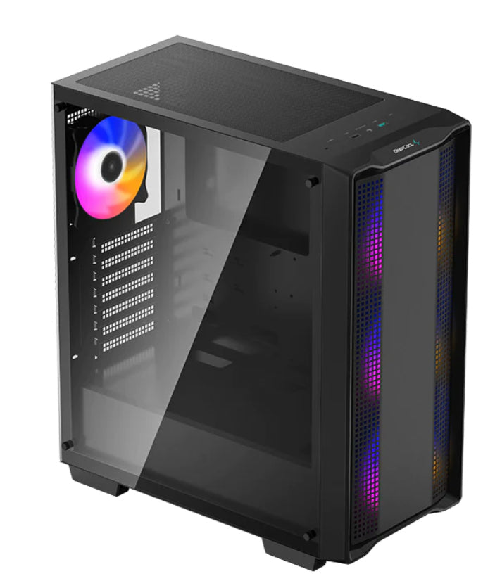 DeepCool CC560 ARGB carcasas ordenador Midi Tower PC Negro ATX, micro ATX, Mini-ITX