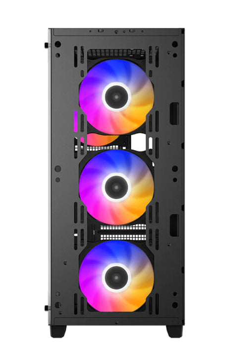 DeepCool CC560 ARGB carcasas ordenador Midi Tower PC Negro ATX, micro ATX, Mini-ITX