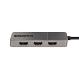 StarTech.com Adaptador USB-C de 3 Puertos Multimonitor - Hub MST USB Tipo C a 3 Puertos HDMI - Divisor Multiplicador DP 