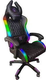 Necnon NSG-RGB 1 Asiento plano respaldo duro, Negro, Rosa, Rosa, NBSGR128RG