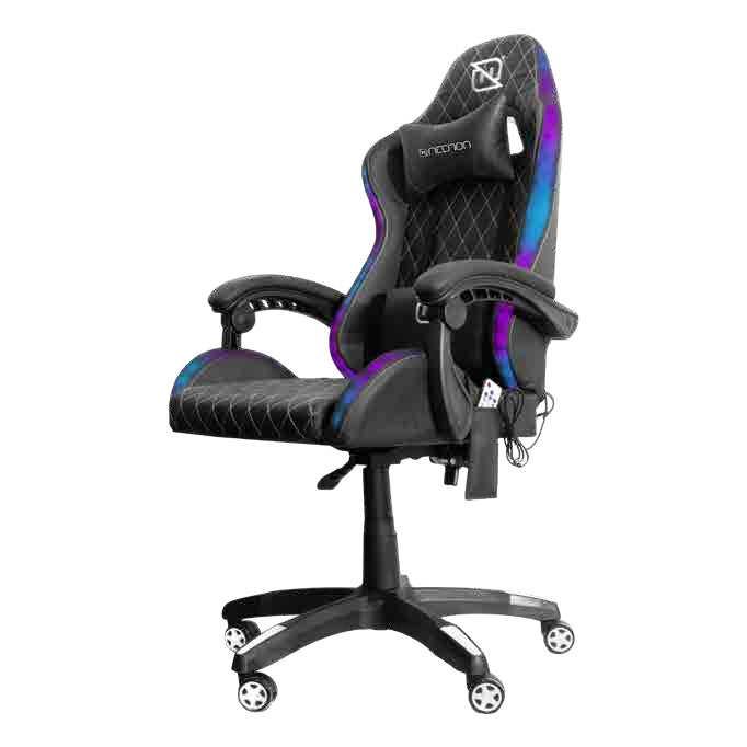 Necnon NBSGR125RG Asiento plano respaldo duro, Negro, Rojo, Negro | Sillas para oficina y computadora