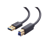 Cable USB-A 3.0 macho a USB-B macho / Ideal para Impresora, Escáner, Pianos, Barras de sonido, etc. / Plug & Play / Compatibilidad Universal / 2 metros