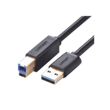 Cable USB-A 3.0 macho a USB-B macho / Ideal para Impresora, Escáner, Pianos, Barras de sonido, etc. / Plug & Play / Compatibilidad Universal / 2 metros