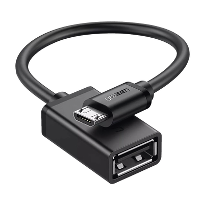 Ugreen 10396 cable USB USB 2.0 0,12 m USB A Micro-USB B 0,48 Gbit/s Negro