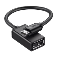 Ugreen 10396 cable USB USB 2.0 0,12 m USB A Micro-USB B 0,48 Gbit/s Negro