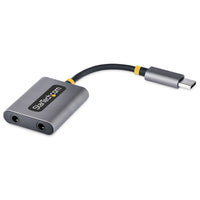 StarTech.com Divisor USB-C de Auriculares - Adaptador USB Tipo C a 2 Auriculares - Multiplicador para Dos Auriculares co