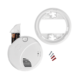 Alarma de Humo con Interconexión Inalámbrica / Advertencia de Voz con Ubicación / Sensor Fotoeléctrico / Baterías AA Reemplazables / 85 dB a 10 pies /
