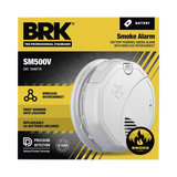 Alarma de Humo con Interconexión Inalámbrica / Advertencia de Voz con Ubicación / Sensor Fotoeléctrico / Baterías AA Reemplazables / 85 dB a 10 pies /