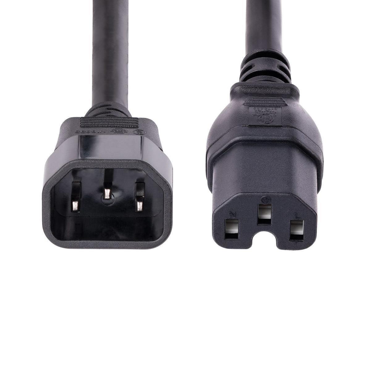 StarTech.com H1415-10F-POWER-CORD Cable Negro Macho Hembra 3,05 m