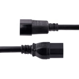 StarTech.com H1415-10F-POWER-CORD Cable Negro Macho Hembra 3,05 m