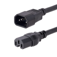 StarTech.com H1415-10F-POWER-CORD Cable Negro Macho Hembra 3,05 m