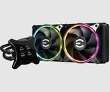 EVGA 400-HY-CX24-V1 sistema de refrigeración de computadora Procesador Refrigerador de líquidos todo en uno 12 cm Negro