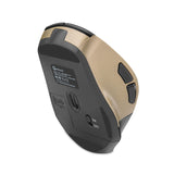 Getttech GGM-STDBW-01-GD ratón Oficina Diestro RF inalámbrico + bluetooth 7200 DPI, Negro, Oro